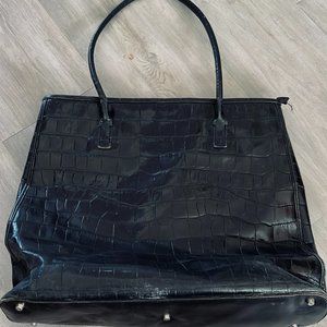 Monsac Black Leather Bag
